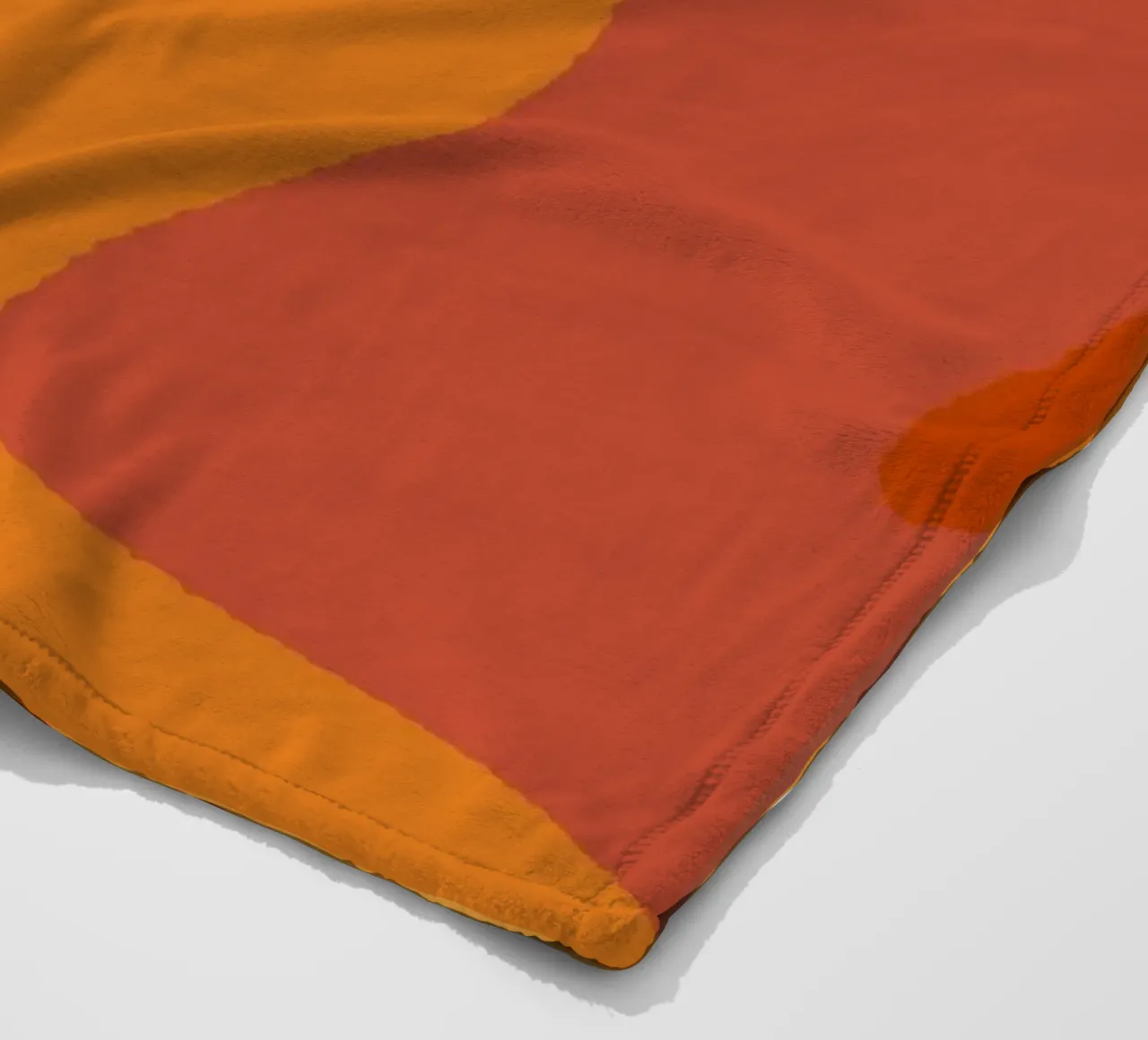 Linee ondulate retrò - arancione coperta in pile da Wackapacka