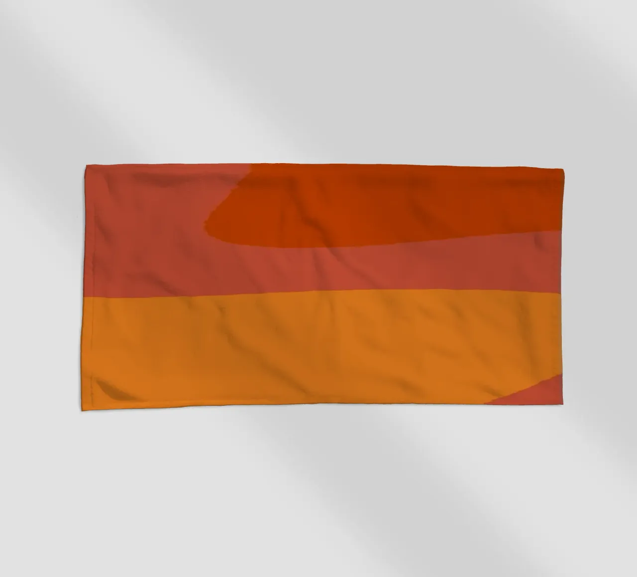 Linee ondulate retrò - arancione telo mare da Wackapacka