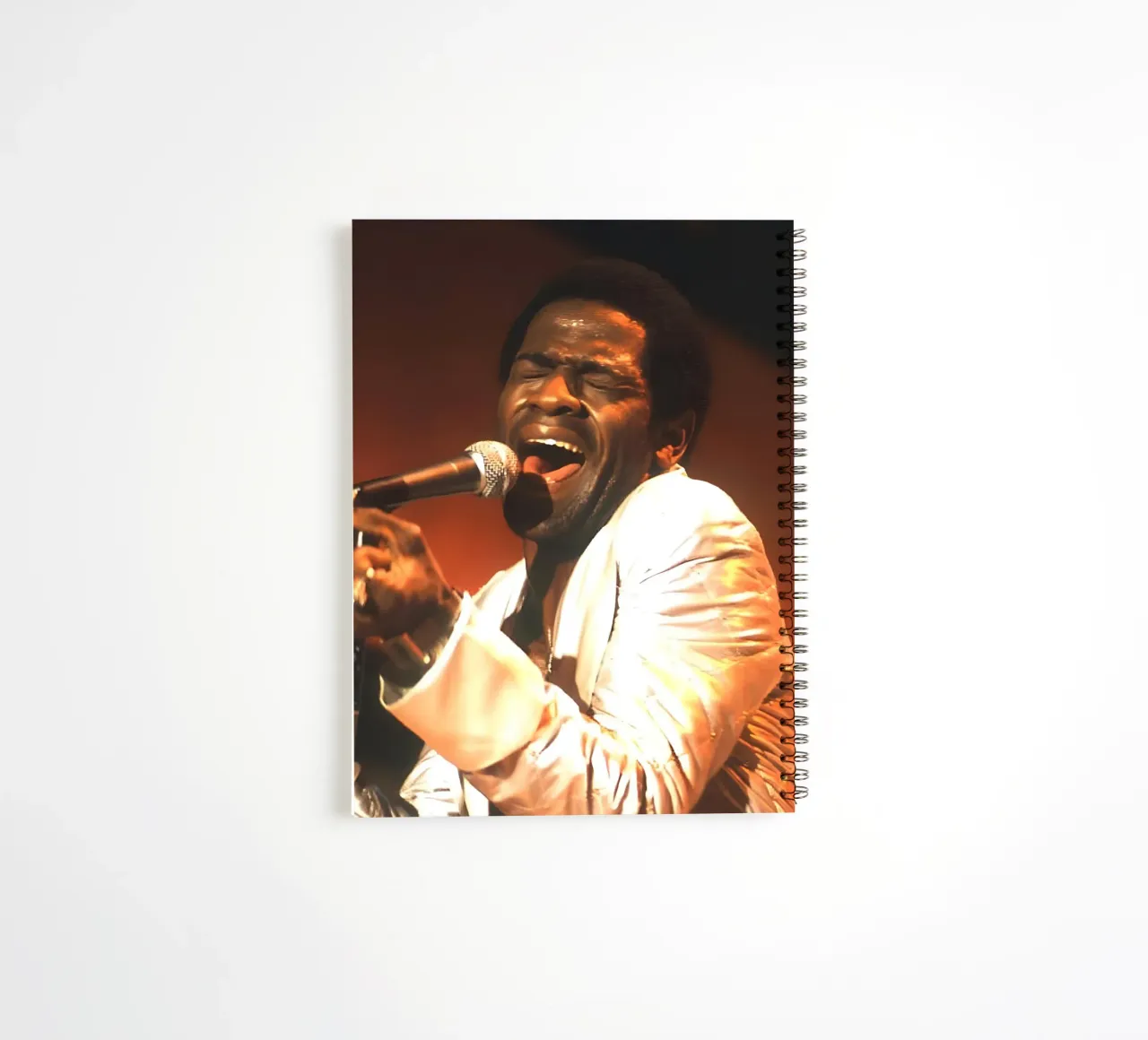 Al green spiral notebook by Low poly art