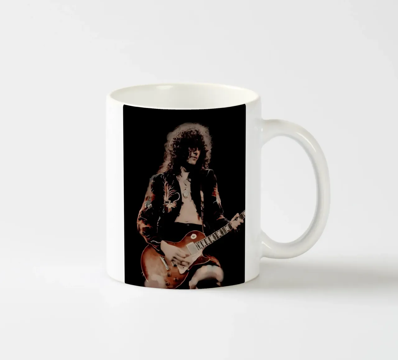 Jimmy Page tazza in ceramica da Low poly art
