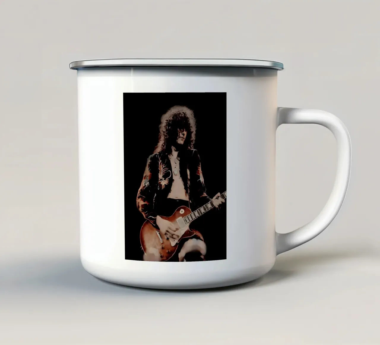 Jimmy Page tazza in smalto da Low poly art