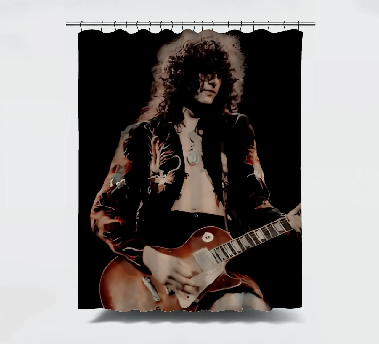 Jimmy Page tenda da doccia da Low poly art