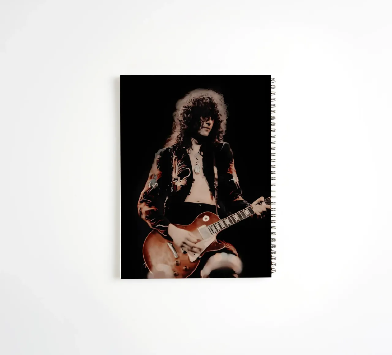 Jimmy Page spiral notebook by Low poly art