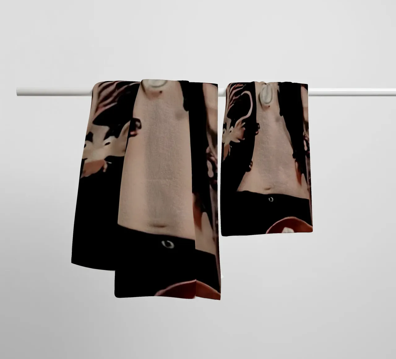 Jimmy Page asciugamano da bagno da Low poly art
