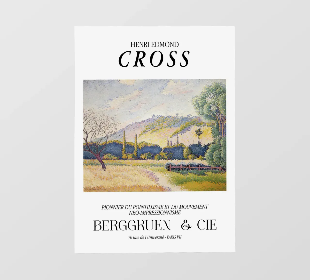 Henri-Edmond Cross Pointillist Landscape Print pvc cover by NorwesClub