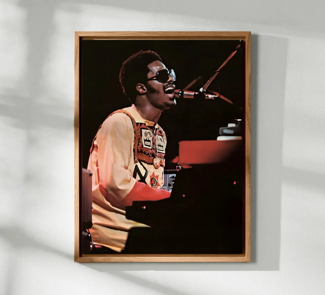 Stevie Wonder alluminio dibond da Low poly art
