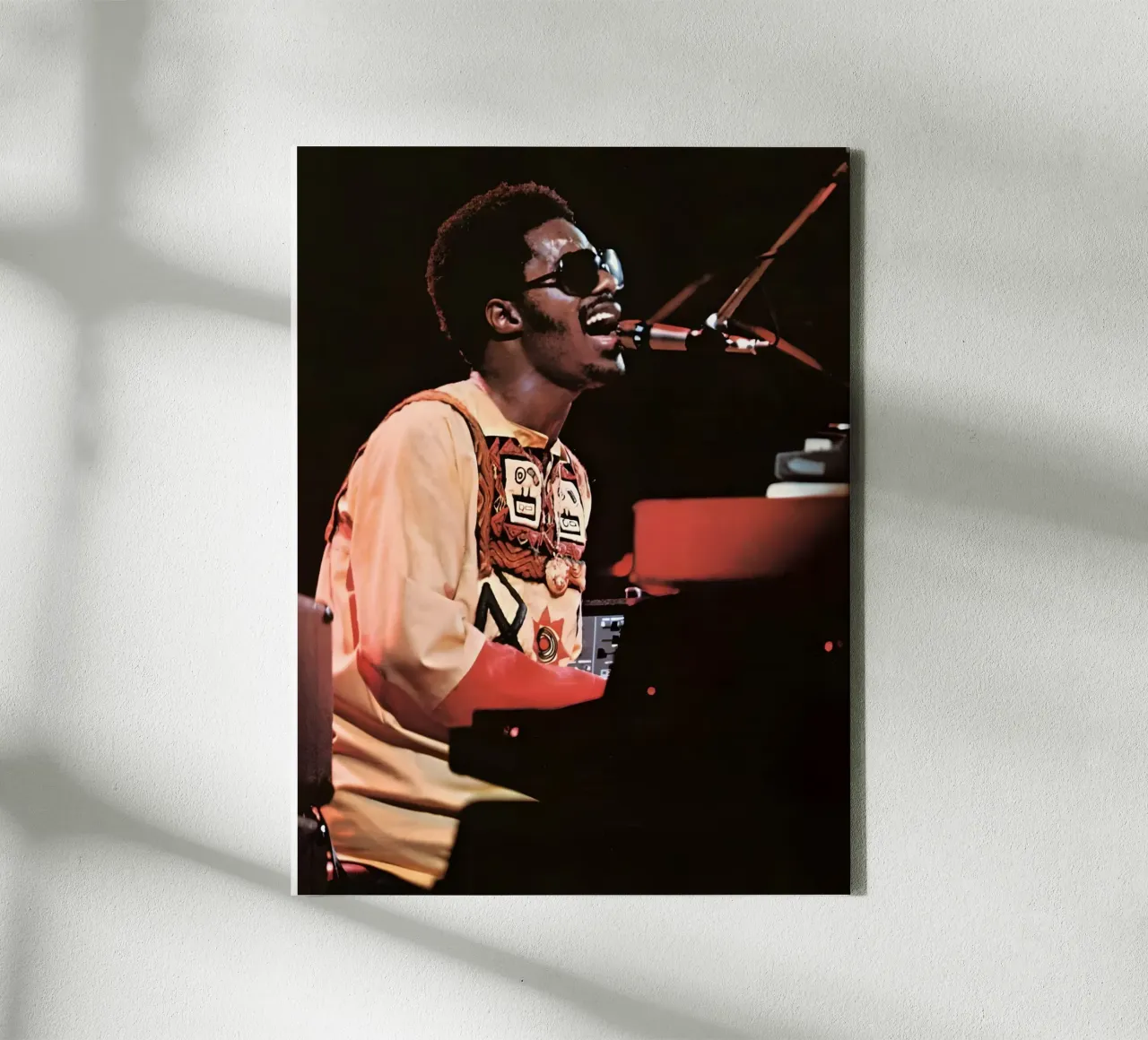 Stevie Wonder canvas by Low poly art
