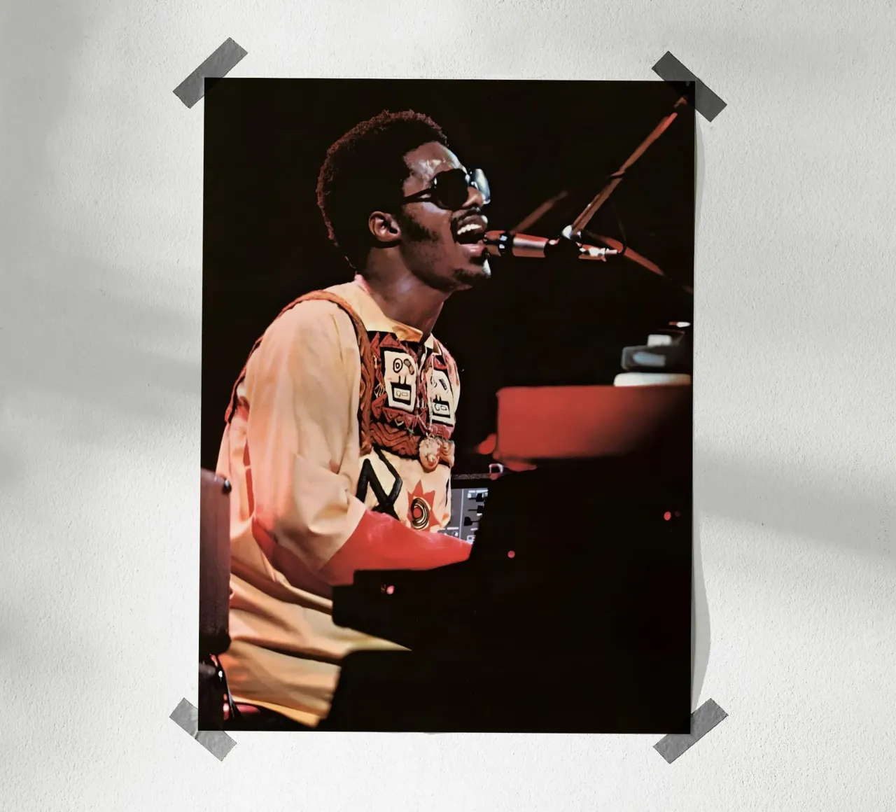 Stevie Wonder poster da Low poly art