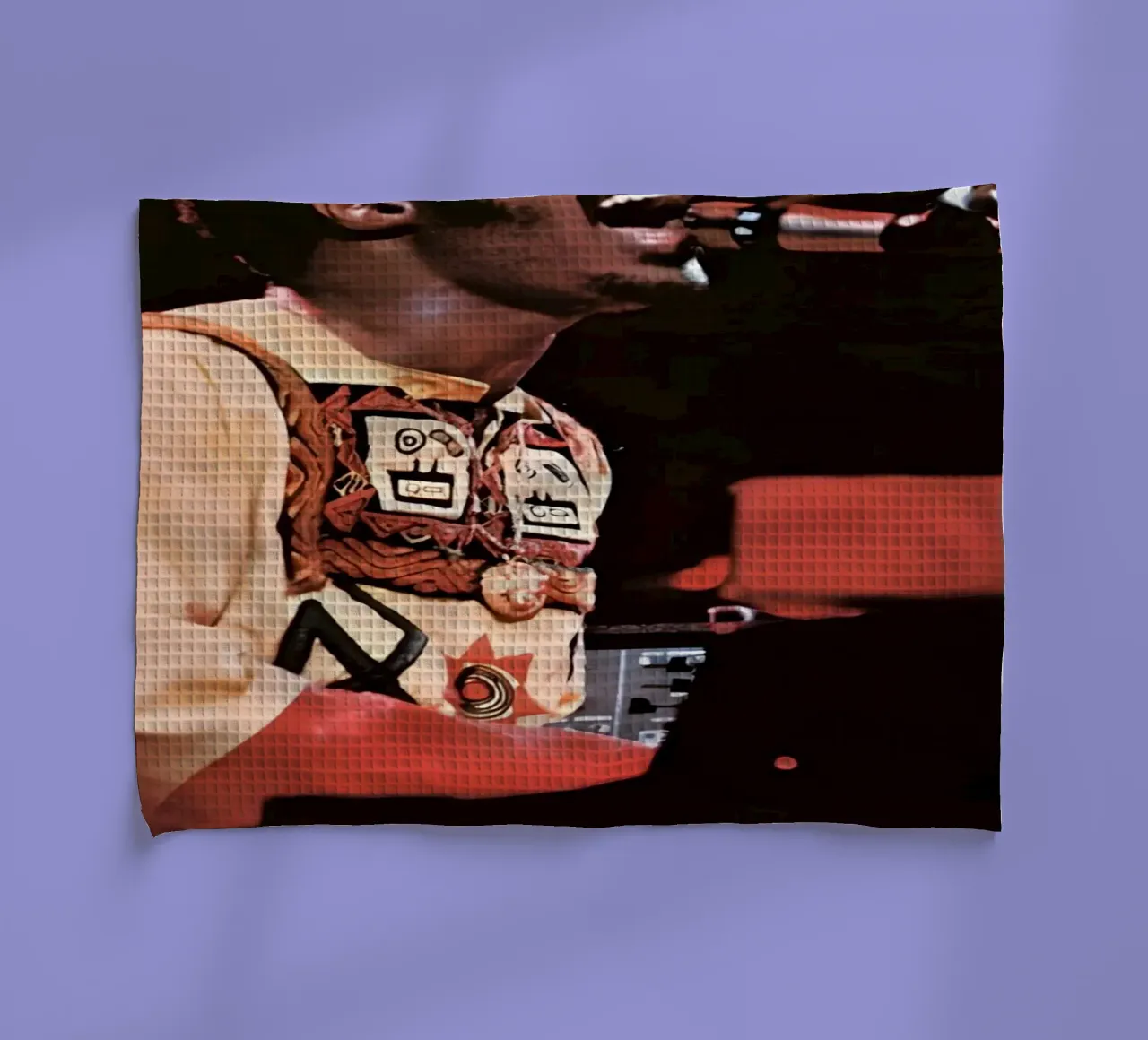 Stevie Wonder canovaccio da cucina da Low poly art