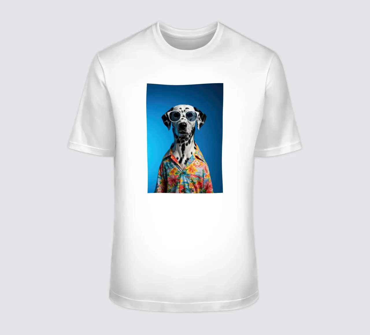 Dalmata floreale t-shirt da Pawtrait Studio
