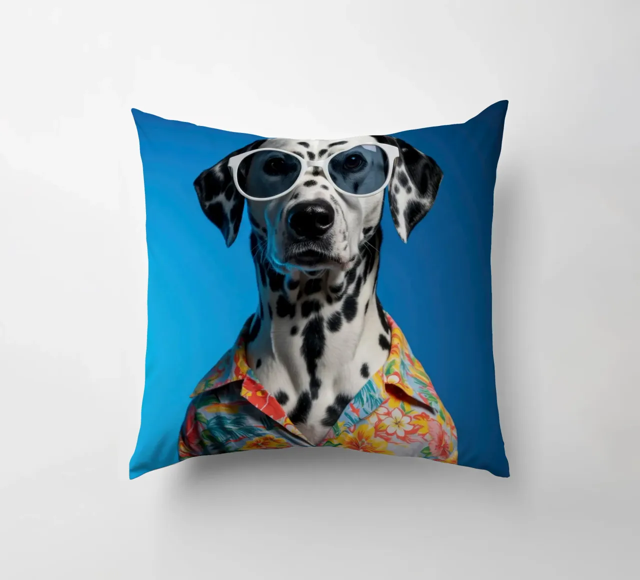 Dalmata floreale cuscino da Pawtrait Studio