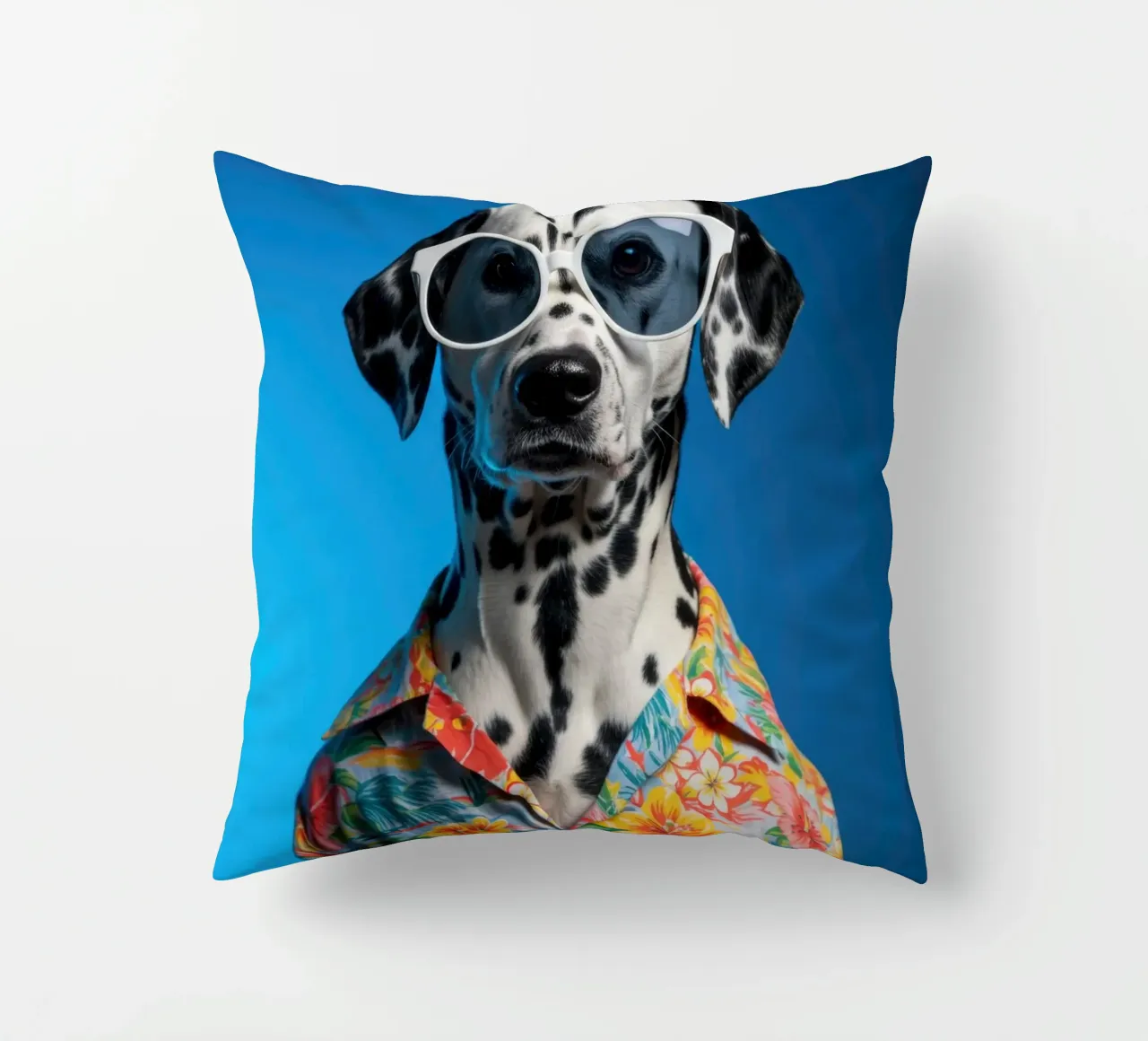 Dalmata floreale cuscino da Pawtrait Studio
