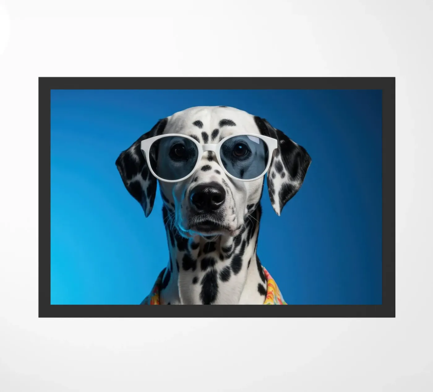 Dalmata floreale zerbino da Pawtrait Studio