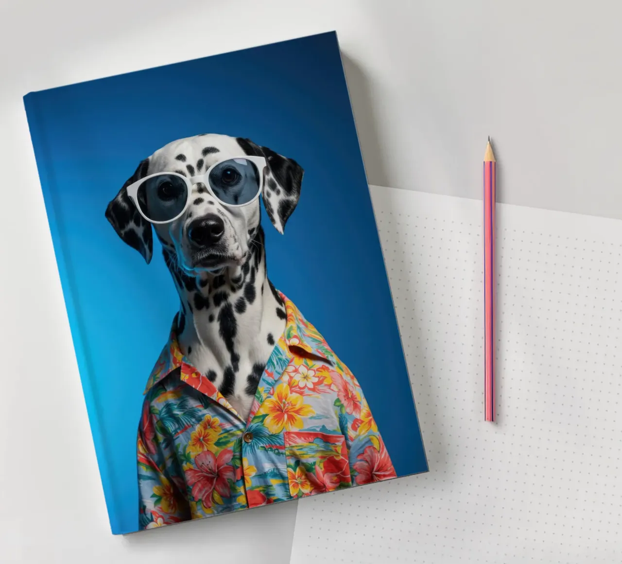 Dalmata floreale diario da Pawtrait Studio