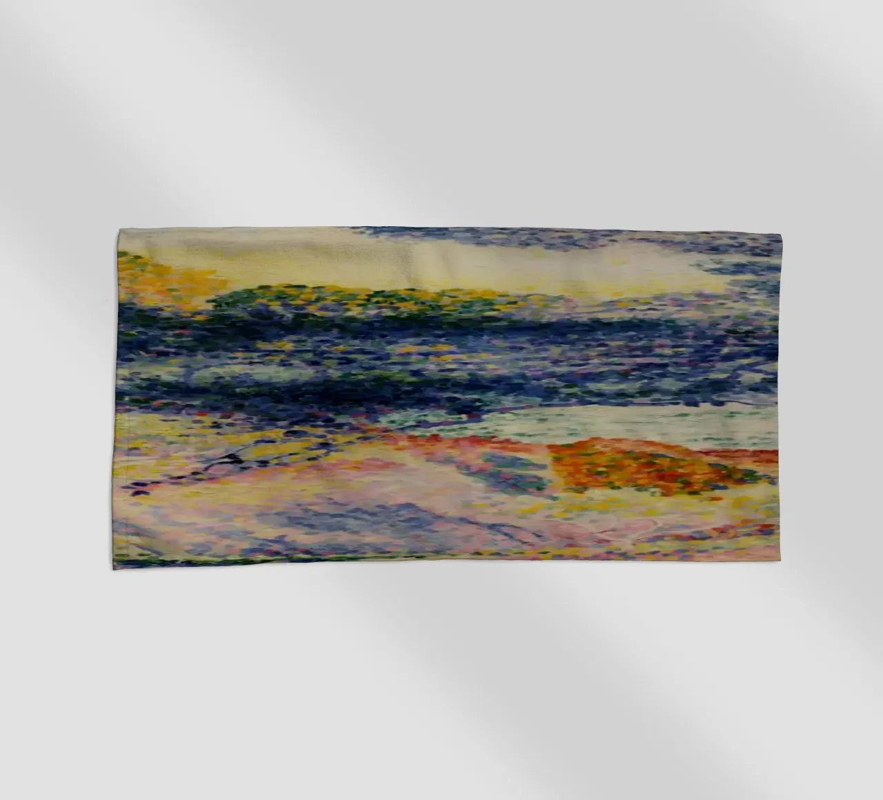 Henri-Edmond Cross Pointillist Kustlandschap Print strandhanddoek van NorwesClub