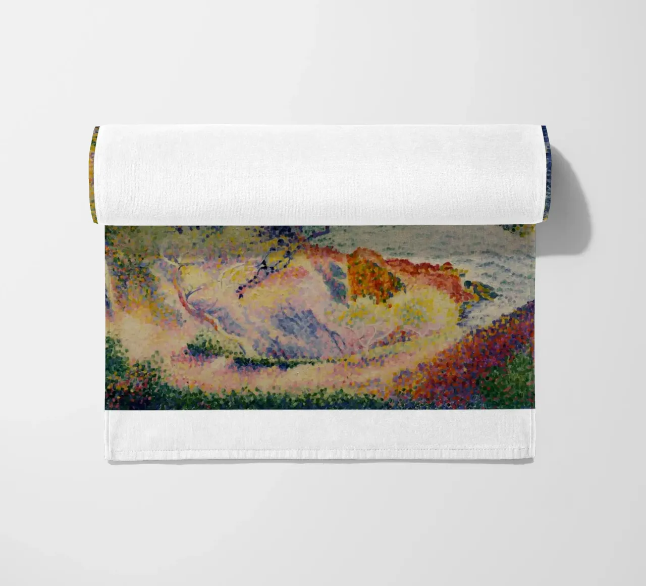 Henri-Edmond Cross Pointillist Kustlandschap Print strandhanddoek van NorwesClub