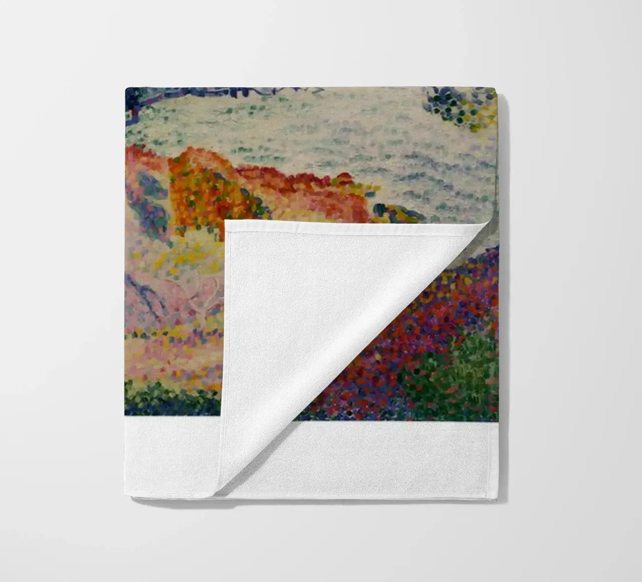 Henri-Edmond Cross Pointillist Kustlandschap Print strandhanddoek van NorwesClub