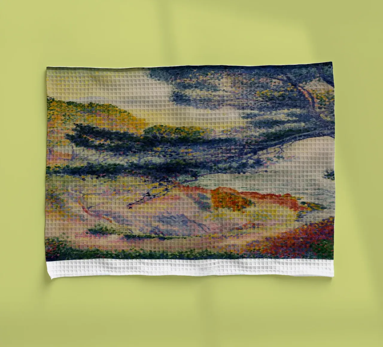 Henri-Edmond Cross Pointillist Kustlandschap Print theedoek van NorwesClub