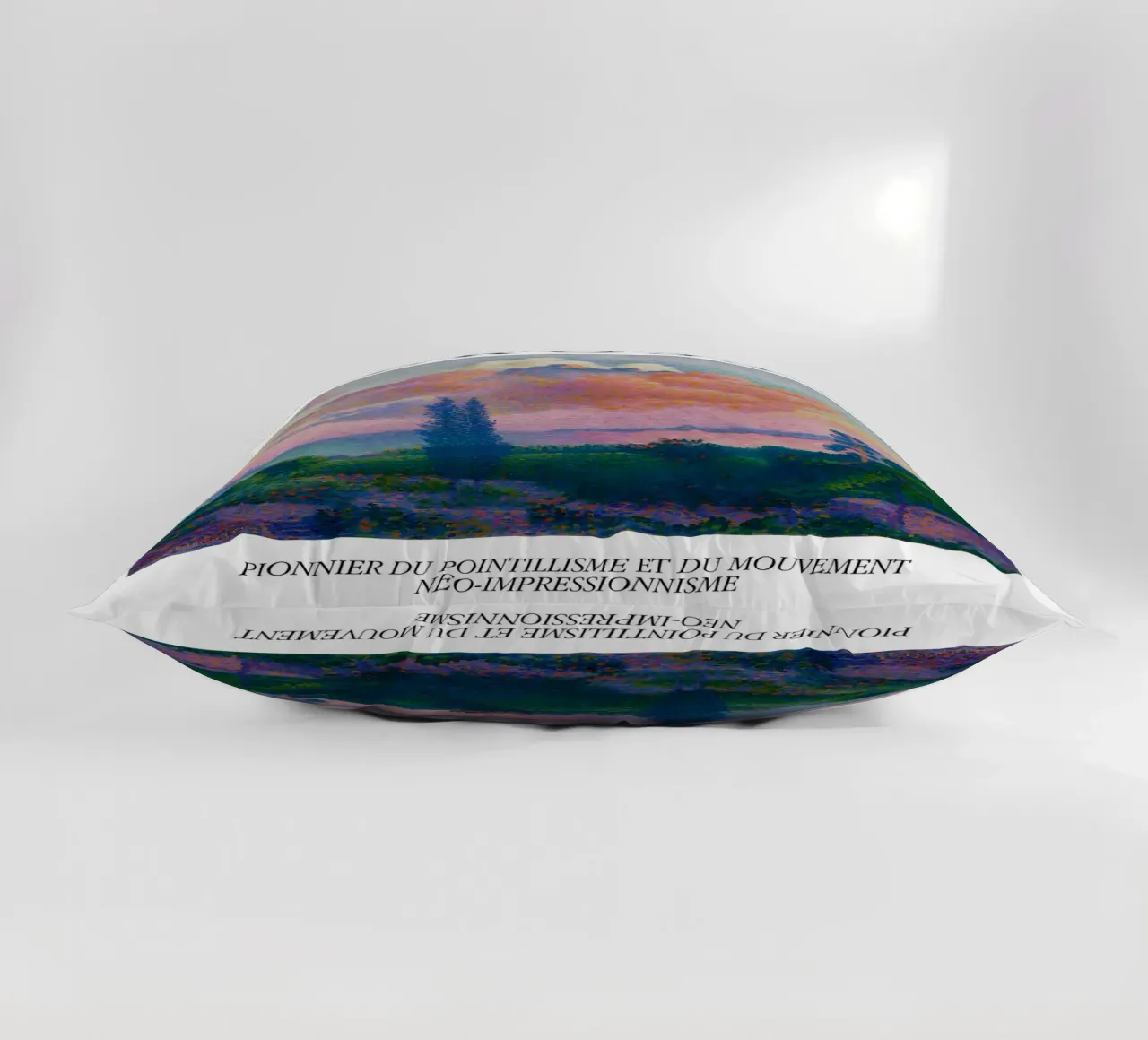 Henri-Edmond Cross Pointillist The Pink Cloud decorative cushion by NorwesClub