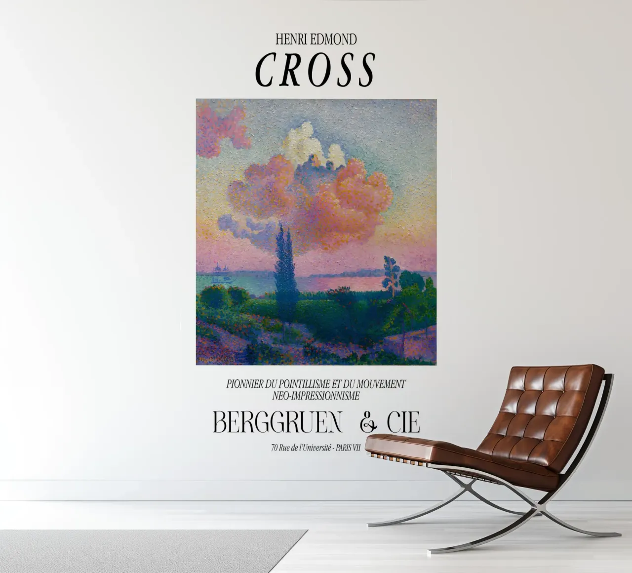 Henri-Edmond Cross Pointillist The Pink Cloud photo wallpaper by NorwesClub