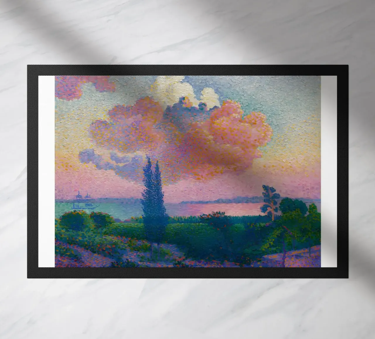 Henri-Edmond Cross Pointillist La nuvola rosa zerbino da NorwesClub