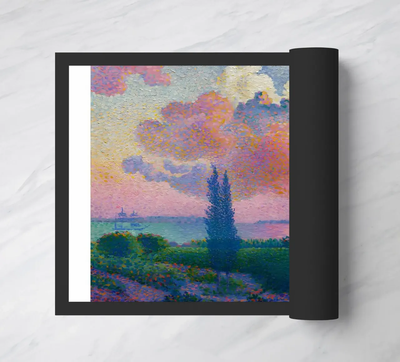Henri-Edmond Cross Pointillist La nuvola rosa zerbino da NorwesClub