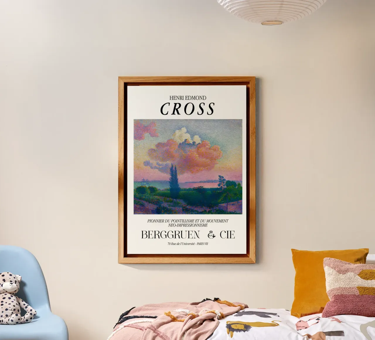 Henri-Edmond Cross Pointillist The Pink Cloud forex plate by NorwesClub