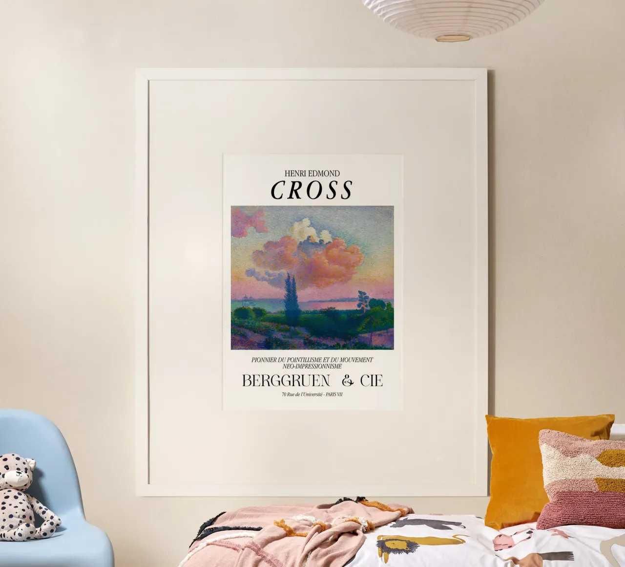 Henri-Edmond Cross Pointillist The Pink Cloud poster by NorwesClub