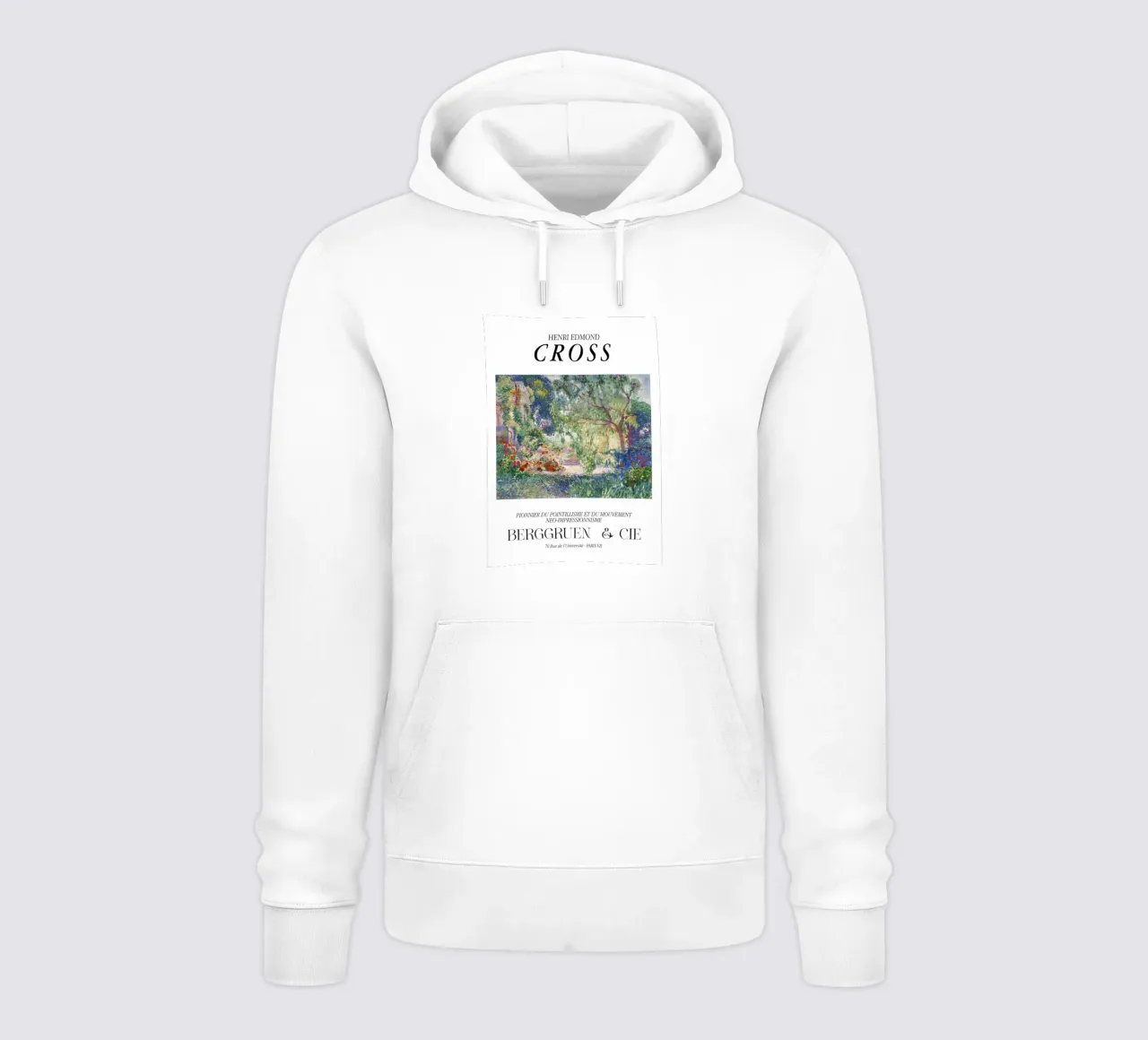 Henri-Edmond Cross Pointillist Stampa giardino colorato felpa con cappuccio da NorwesClub