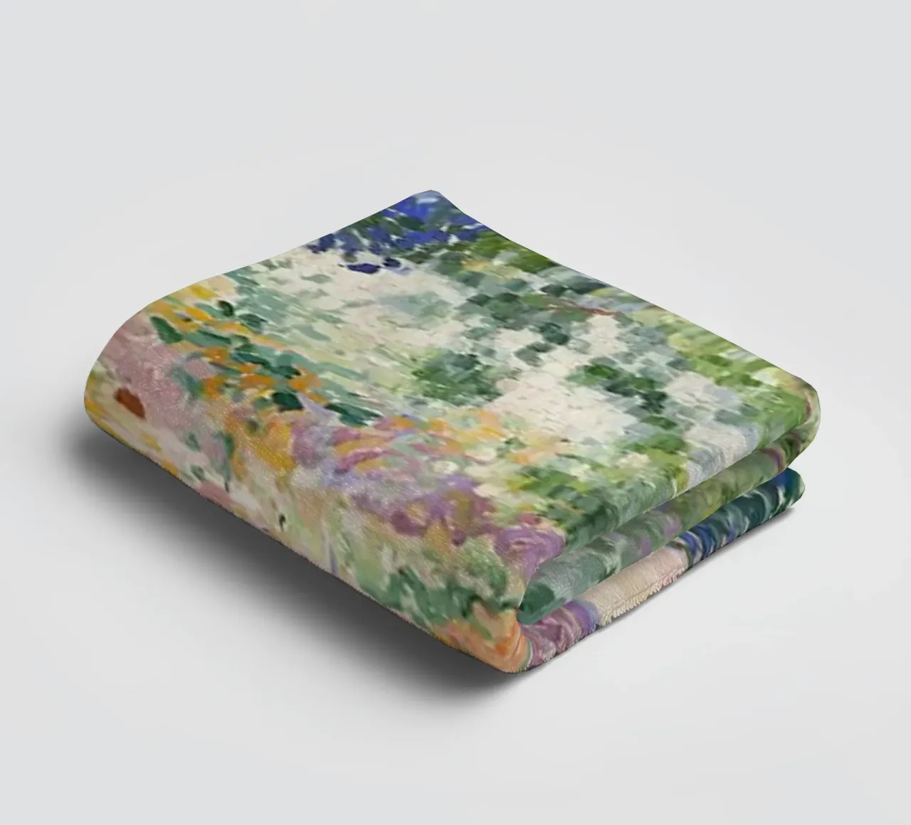 Henri-Edmond Cross Pointillist Kleurrijke Tuin Print badhanddoek van NorwesClub