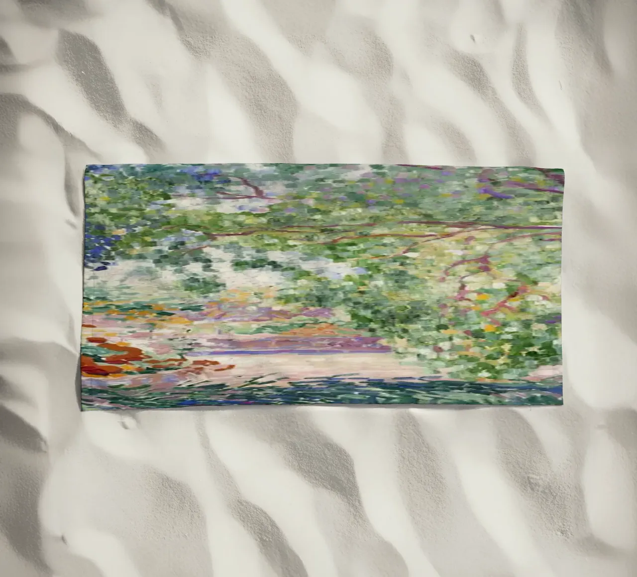 Henri-Edmond Cross Pointillist Stampa giardino colorato telo mare da NorwesClub