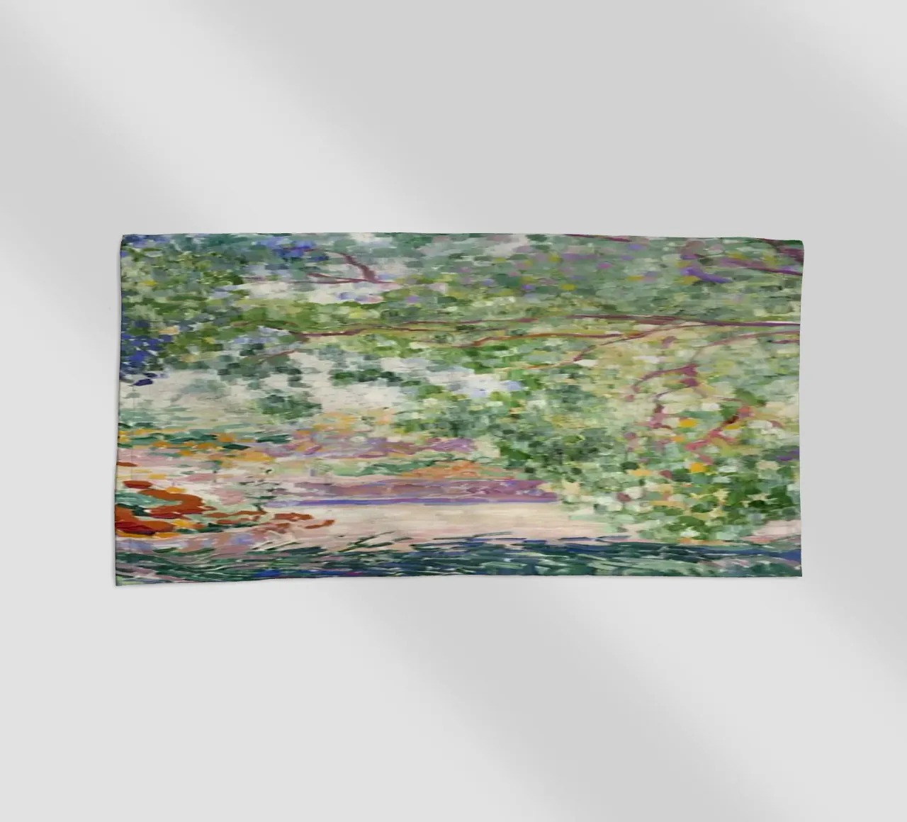 Henri-Edmond Cross Pointillist Stampa giardino colorato telo mare da NorwesClub