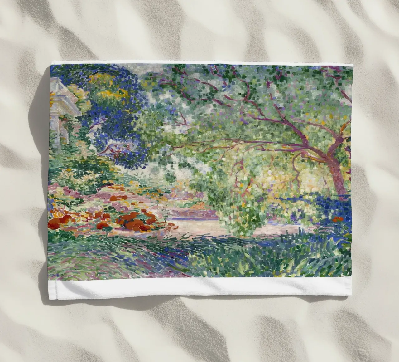 Henri-Edmond Cross Pointillist Stampa giardino colorato telo mare da NorwesClub
