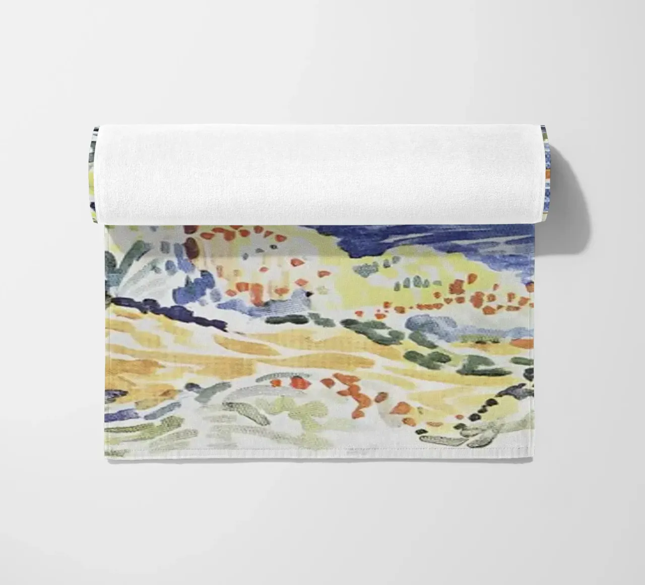 Henri-Edmond Cross Pointillist Kustlandschap Print strandhanddoek van NorwesClub