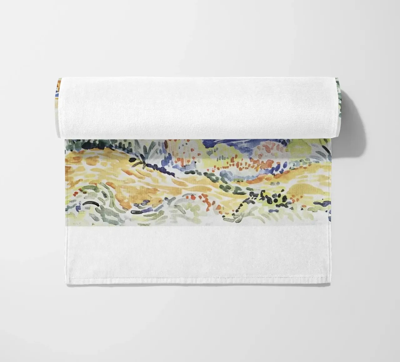 Henri-Edmond Cross Pointillist Kustlandschap Print strandhanddoek van NorwesClub
