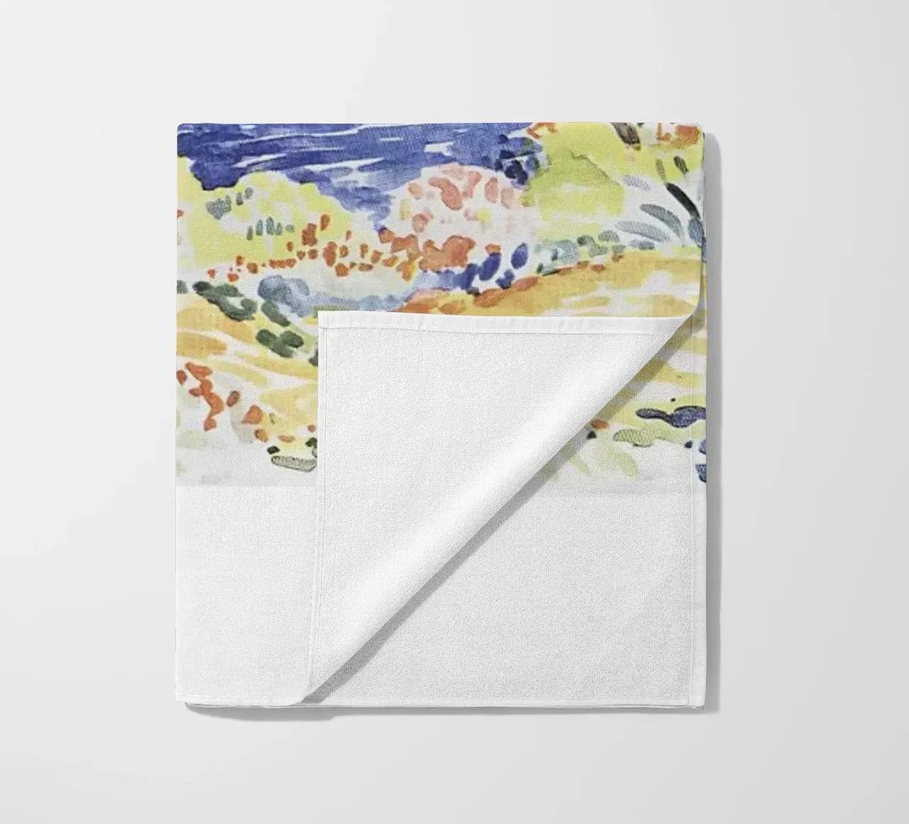 Henri-Edmond Cross Pointillist Kustlandschap Print strandhanddoek van NorwesClub