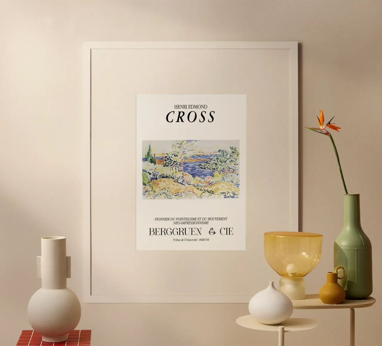 Henri-Edmond Cross Pointillist Kustlandschap Print hahnemühle van NorwesClub