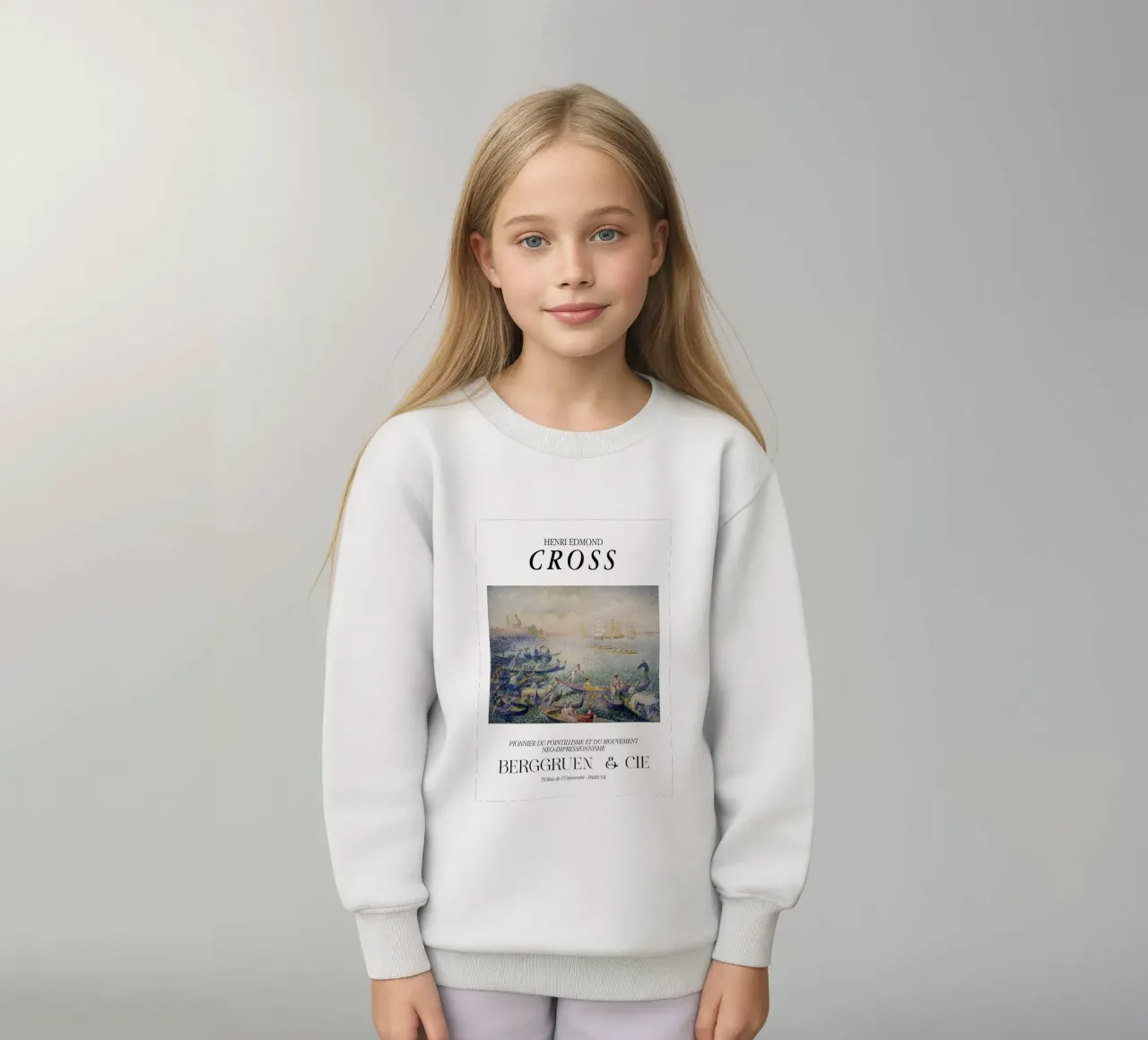 Henri-Edmond Cross Pointillist Regatta in Venedig Kinder Sweatshirt von NorwesClub