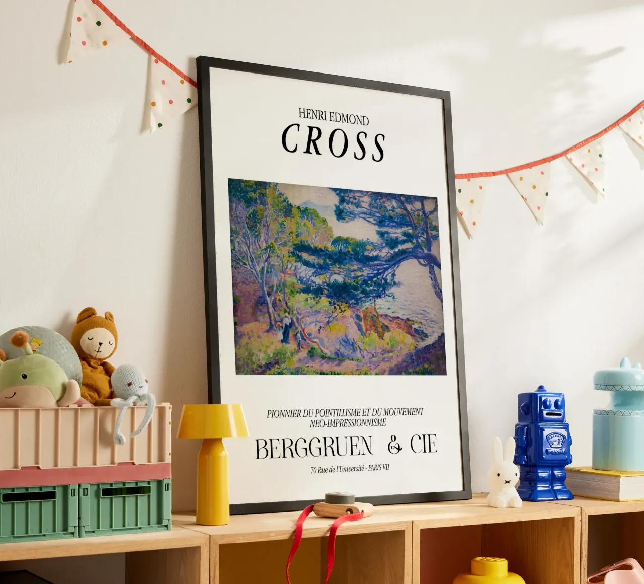 Henri-Edmond Cross Pointillist Kustlandschap Print hahnemühle van NorwesClub
