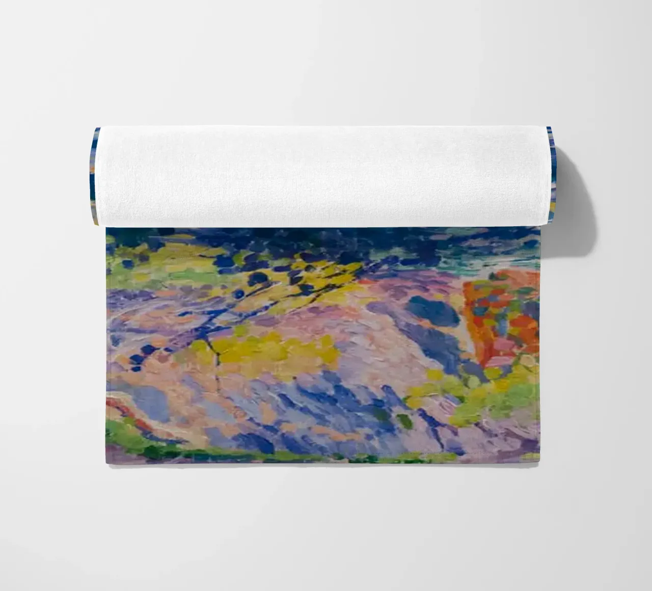 Henri-Edmond Cross Pointillist Kustlandschap Print strandhanddoek van NorwesClub