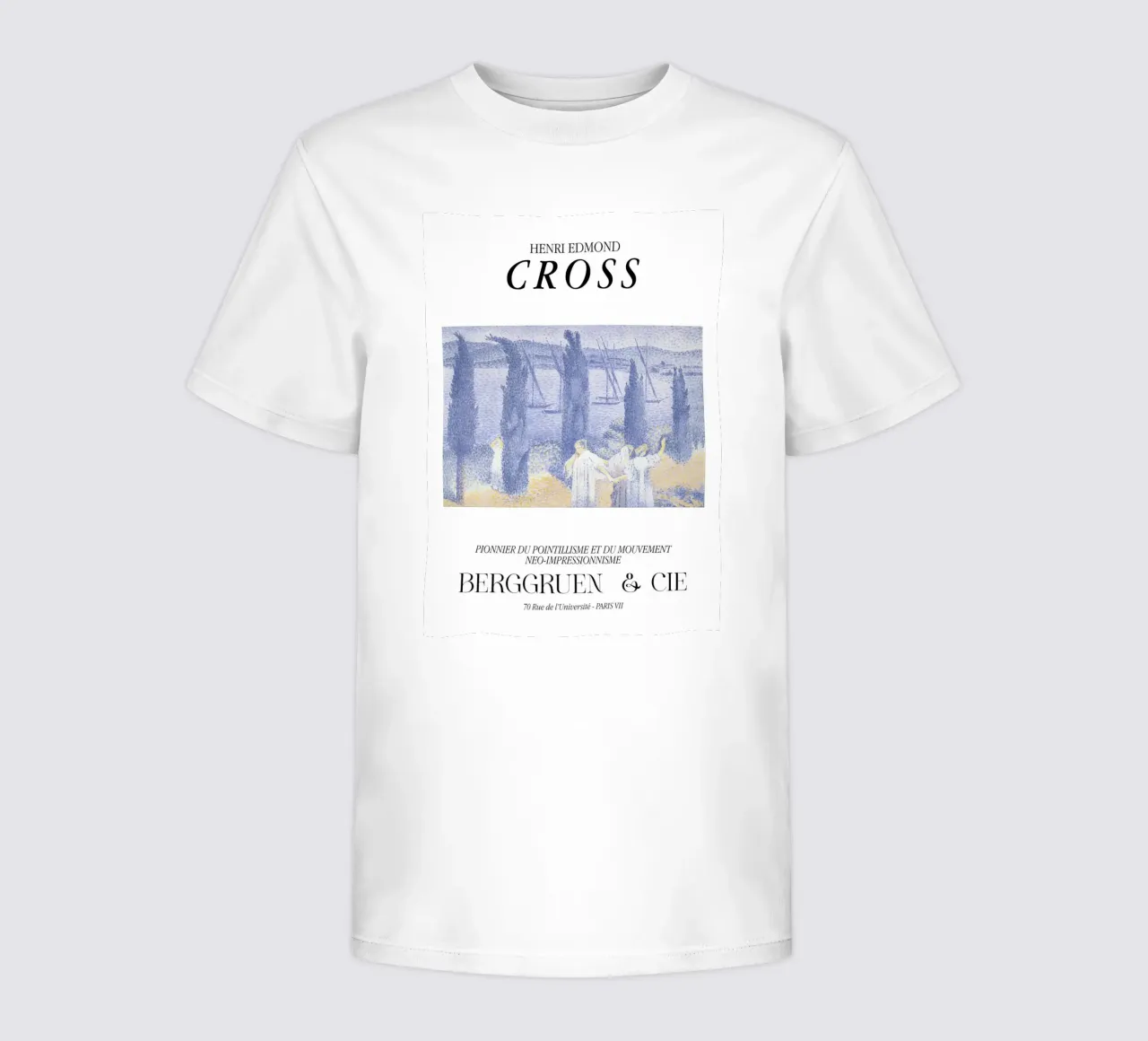 Henri-Edmond Cross Pointillist The Promenade Print kids t-shirt by NorwesClub