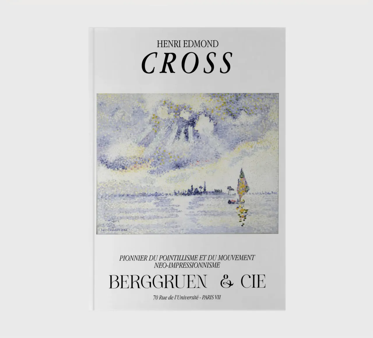Henri-Edmond Cross Pointillist Coastal Landscape Print notebook by NorwesClub