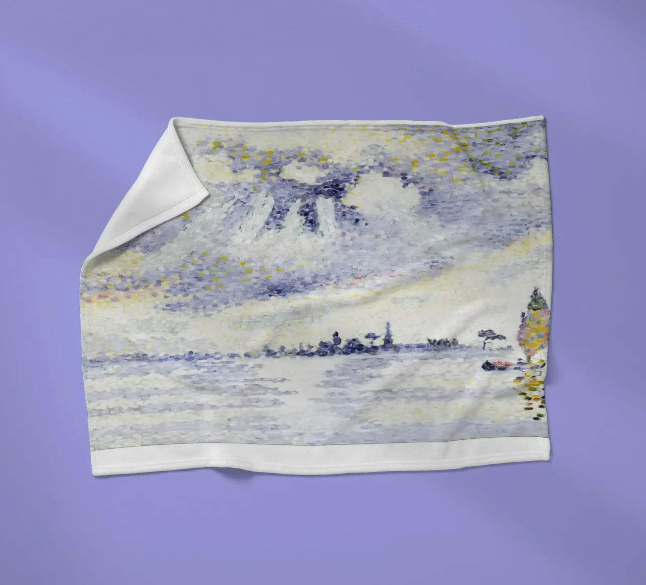 Henri-Edmond Cross Pointillist Kustlandschap Print fleecedeken van NorwesClub