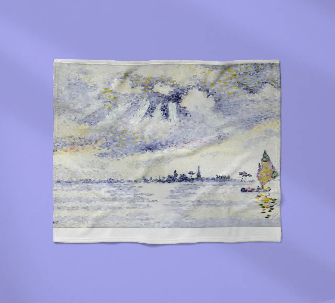 Henri-Edmond Cross Pointillist Kustlandschap Print fleecedeken van NorwesClub