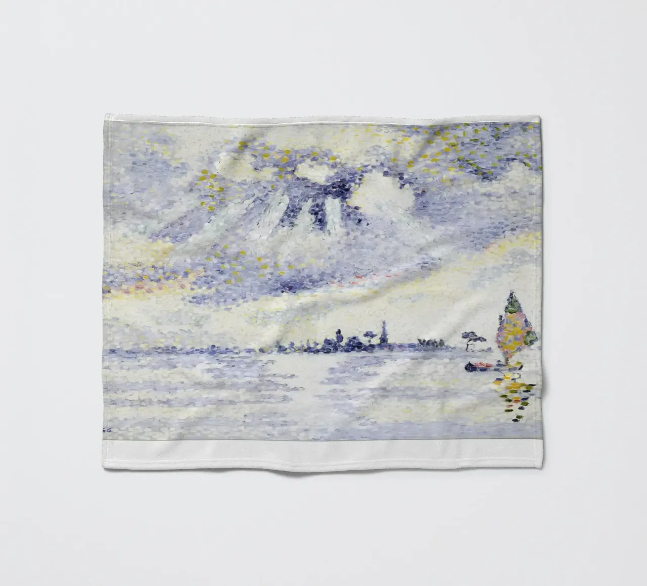 Henri-Edmond Cross Pointillist Kustlandschap Print fleecedeken van NorwesClub