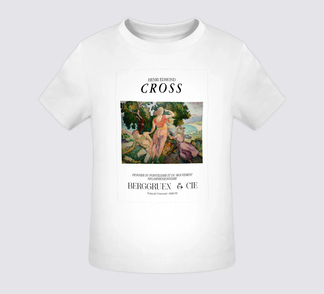 Henri-Edmond Cross Pointillist The Excursionists t-shirt pour bébé de NorwesClub