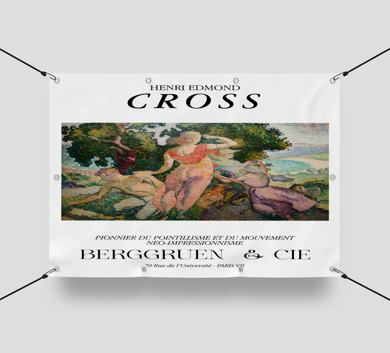 Henri-Edmond Cross Pointillist Die Exkursionisten PVC Plane von NorwesClub