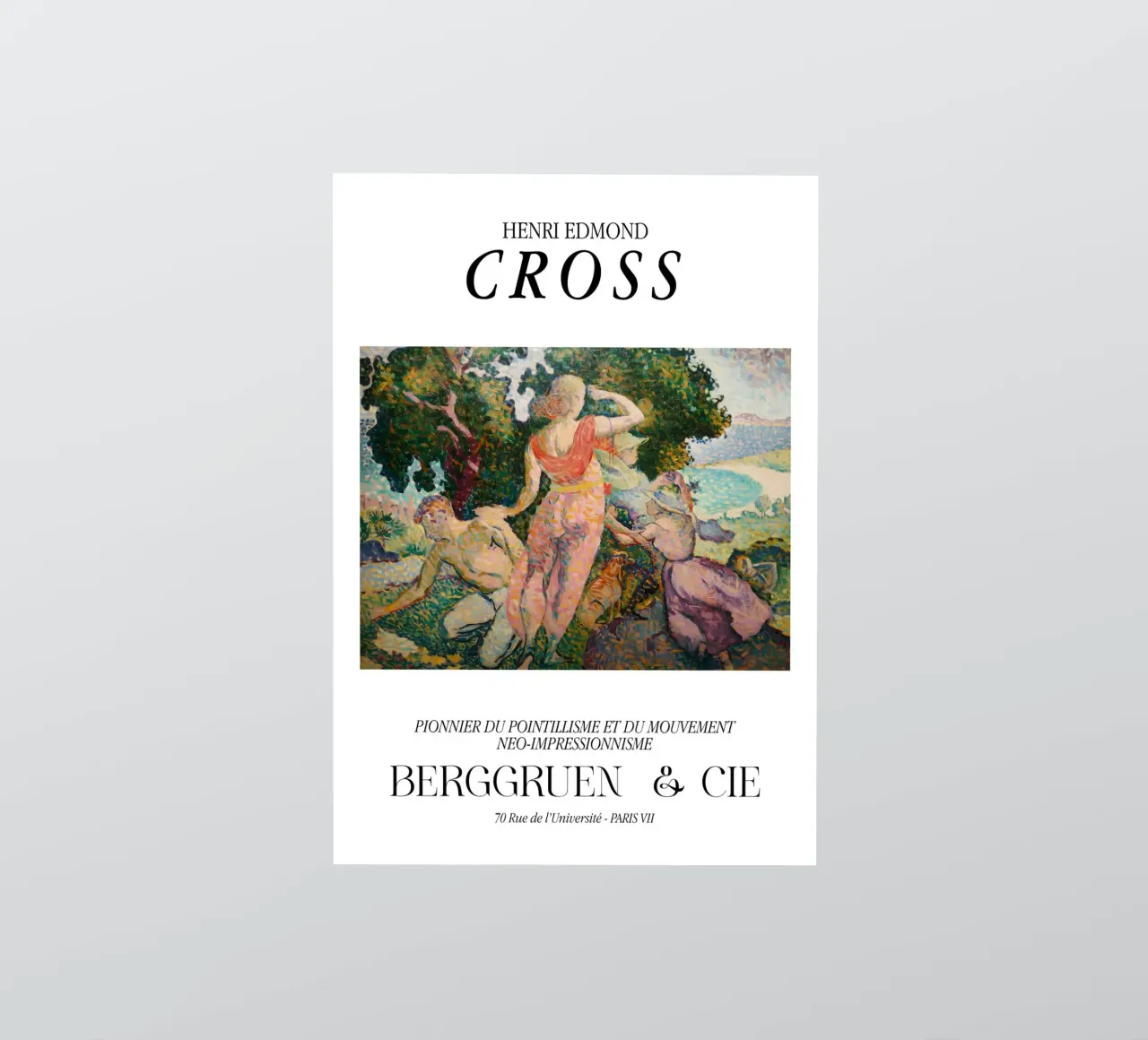 Henri-Edmond Cross Pointillist The Excursionists sticker by NorwesClub