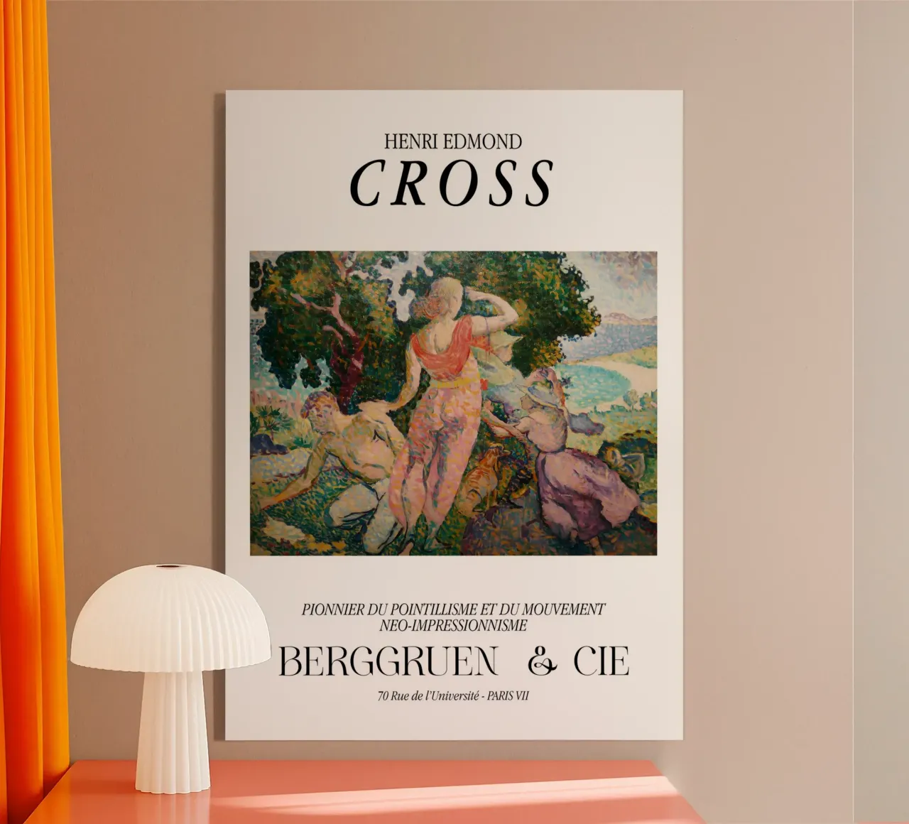 Henri-Edmond Cross Pointillist Die Exkursionisten Acryl-Glas von NorwesClub