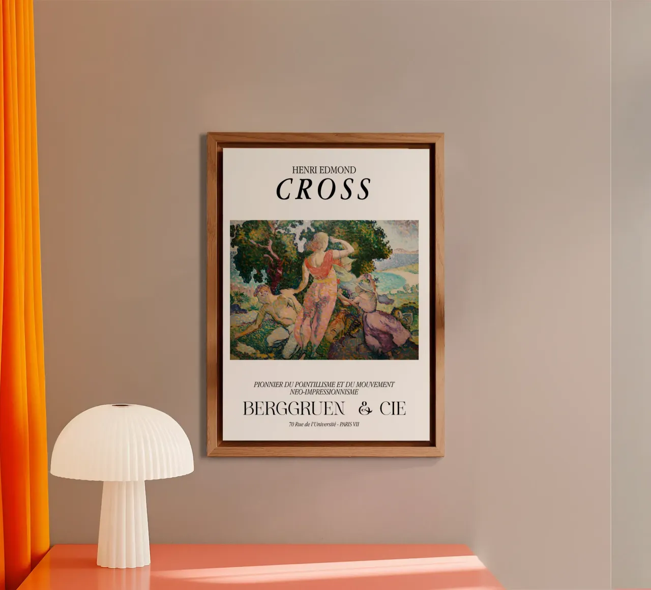 Henri-Edmond Cross Pointillist Die Exkursionisten Forex-Platte von NorwesClub